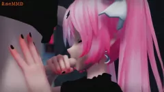 Afspelen Schattige 3D-vampier Miku's natte en wilde hentai-avontuur