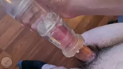 Play Amateur Hard Cock Solo: Tight Quickshot Cumshot with Sex Toy